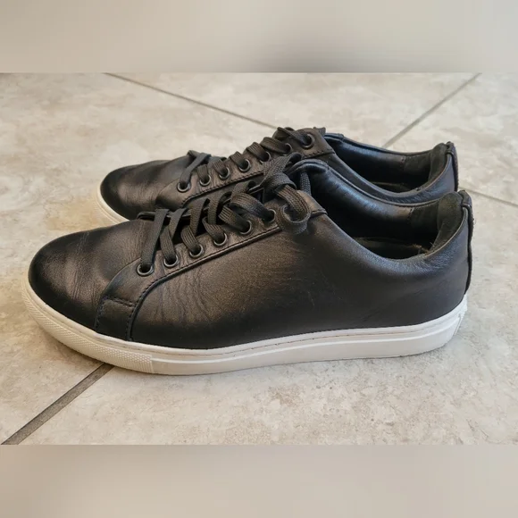Thursday Everyday Premier Low Top BLACK Leather Sneakers Womens Size US … - Picture 3 of 11